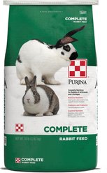 Purina Complete Rabbit Pelleted Feed, 50-lb bag