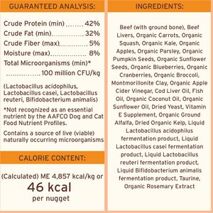 Primal Beef Formula Nuggets Grain-Free Raw Freeze-Dried Dog Food, 14-oz bag