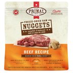 Primal Beef Formula Nuggets Grain-Free Raw Freeze-Dried Dog Food, 14-oz bag