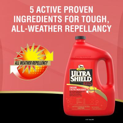 Show full view: Absorbine Ultrashield Red Insecticide & Repellent Horse Fly Spray Refill, 128-fl oz bottle slide 4 of 10