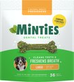 Minties Large Mint Flavored Dental Dog Treats 50+ lbs, 48-oz bag, 36 count
