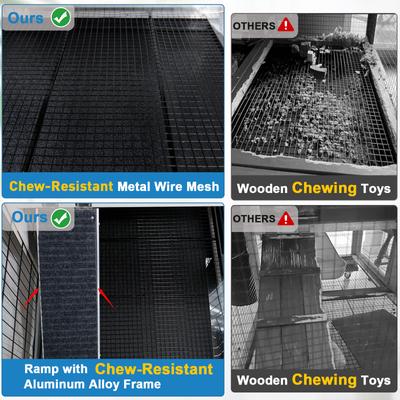 Show full view: FunXplore Outdoor Rabbit Hutch with Urine Guards, White slide 4 of 8