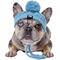Show in main carousel: Fabulous Fido Beanie with Ear Holes & Adjustable Chin Strap Dog Knit Hat, Aqua, Medium slide 1 of 10