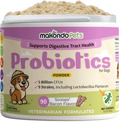 Makondo Pets 5B Digestive Health Probiotic Dog Supplement, 3.17-oz jar