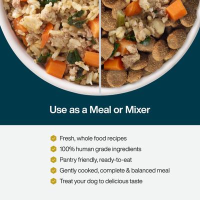 JustFoodForDogs JustFresh Human Grade Home-Cooked Beef Recipe Fresh Dog Food, 12-oz pouch