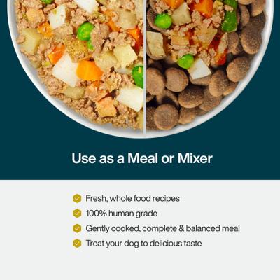 Show full view: JustFoodForDogs Beef & Russet Potato Recipe Frozen Human-Grade Fresh Dog Food, 72-oz pouch, case of 7 slide 6 of 12