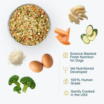 Show full view: JustFoodForDogs Veterinary Diet Hepatic Support Low Fat Frozen Human-Grade Fresh Dog Food, 18-oz pouch, case of 7 slide 3 of 12