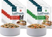 JustFoodForDogs JustFresh Human Grade Home-Cooked Chicken & Beef Fresh Dog Food Combo, 12-oz pouch, case of 14 ...