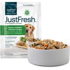 JustFoodForDogs JustFresh Human Grade Home-Cooked Chicken Recipe Fresh Dog Food, 12-oz pouch, case of 7