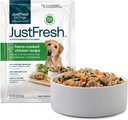 JustFoodForDogs JustFresh Human Grade Home-Cooked Chicken Recipe Fresh Dog Food, 12-oz pouch, case of 7