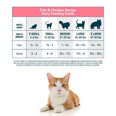Show full view: JustFoodForCats Fish & Chicken Recipe Frozen Human-Grade Fresh Cat Food, 18-oz pouch, case of 7 slide 7 of 9