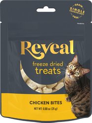 Reveal Single Ingredient Chicken Bites Grain-Free Freeze-Dried Cat Treats, 0.88-oz bag, 1 count