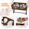 Show in main carousel: RYPetmia Waterproof Bamboo Tray Stainless Steel Elevated Dog & Cat Bowl with Stand, Brown, Small slide 7 of 9