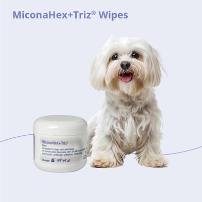 Show full view: MiconaHex+Triz Wipes for Dogs, Cats & Horses, 50 count slide 3 of 9