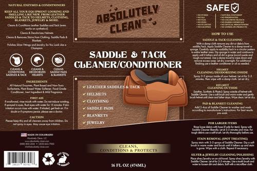Show full view: Absolutely Clean Saddle & Tack Cleaner Conditioner, 16-fl oz bottle slide 2 of 3