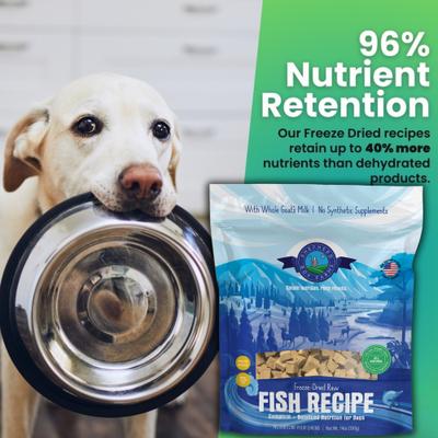 Show full view: Shepherd Boy Farms Fish Medley Recipe Freeze-Dried Dog Food, 14-oz bag slide 8 of 10
