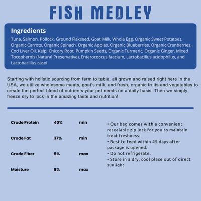 Show full view: Shepherd Boy Farms Fish Medley Recipe Freeze-Dried Dog Food, 14-oz bag slide 4 of 10