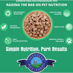 Shepherd Boy Farms Bison Recipe Freeze-Dried Dog Food, 14-oz bag