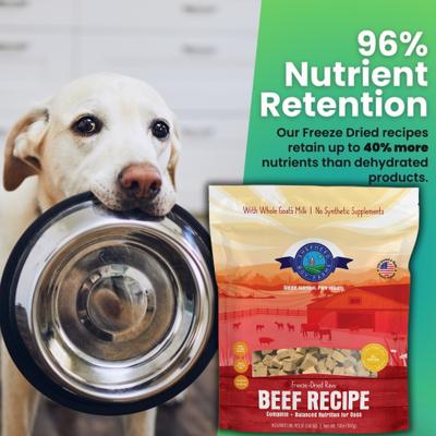 Show full view: Shepherd Boy Farms Beef Recipe Freeze-Dried Dog Food, 14-oz bag slide 8 of 10
