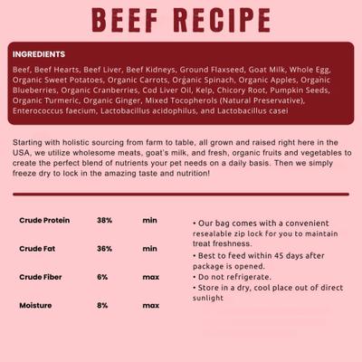 Show full view: Shepherd Boy Farms Beef Recipe Freeze-Dried Dog Food, 14-oz bag slide 4 of 10