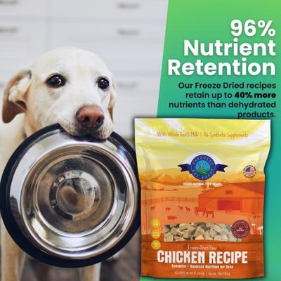 Show full view: Shepherd Boy Farms Chicken Recipe Freeze-Dried Dog Food, 14-oz bag slide 8 of 10