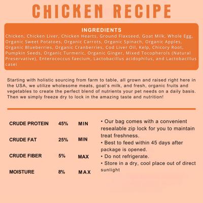 Show full view: Shepherd Boy Farms Chicken Recipe Freeze-Dried Dog Food, 14-oz bag slide 4 of 10