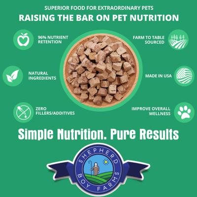 Show full view: Shepherd Boy Farms Chicken Recipe Freeze-Dried Dog Food, 14-oz bag slide 5 of 10