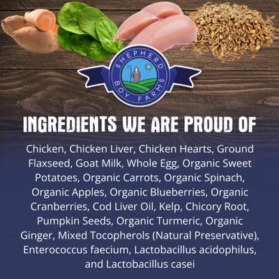 Show full view: Shepherd Boy Farms Chicken Recipe Freeze-Dried Dog Food, 14-oz bag slide 3 of 10