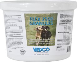 VEDCO Flex 2500 Beef Flavored Granules Joint Supplement for Dogs, 33.86-oz pail