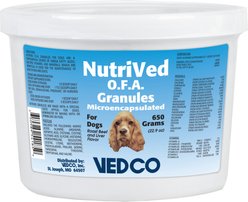 NutriVed O.F.A. Microencapsulated Beef Flavored Granules Vitamin Supplement for Dogs, 22.92-oz tub
