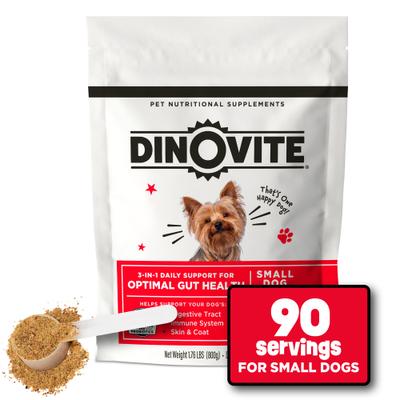 Show full view: Dinovite Dog Supplement for Small Dogs, 28-oz bag slide 3 of 12