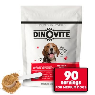 Show full view: Dinovite Dog Supplement for Medium Dogs, 3.5-lb bag slide 3 of 12