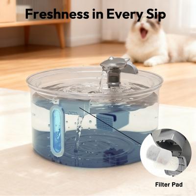 Show full view: ONIZOOMI Dog & Cat Fountain with Non-Skid BPA-Free Stainless Steel Drinking Bowl, 270-oz slide 5 of 13