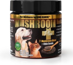 King Kanine Mushroom Plus+ Powder Supplement for Dogs & Cats, 2-oz jar slide 1 of 2