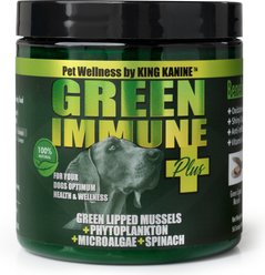 King Kanine Green Immune Plus + Powder Supplement for Dogs, 6-oz jar slide 1 of 2