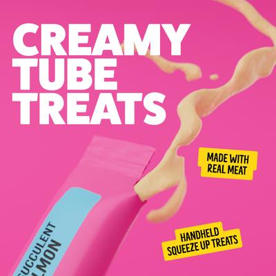 Show full view: Bonkers Licky Tubes Grain-Free Wet Succulent Salmon Flavored Lickable Cat Treats, 4 tubes slide 7 of 11