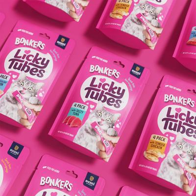 Show full view: Bonkers Licky Tubes Grain-Free Wet Tuna Flavored Lickable Cat Treats, 4 tubes slide 5 of 11