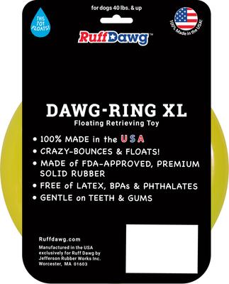 Show full view: Ruff Dawg Ring Dog Chew Toy, Yellow, X-Large slide 3 of 5