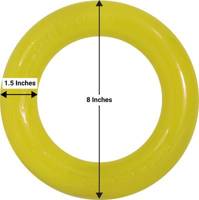 Show full view: Ruff Dawg Ring Dog Chew Toy, Yellow, X-Large slide 4 of 5