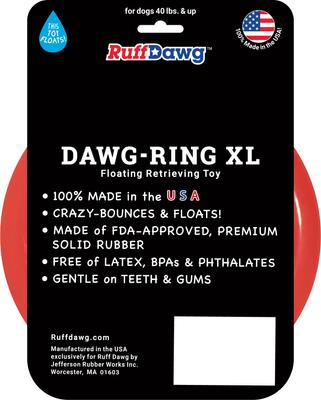 Show full view: Ruff Dawg Ring Dog Chew Toy, Orange, X-Large slide 2 of 4