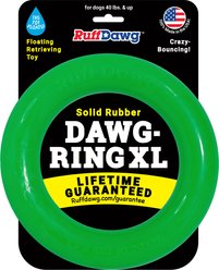 Ruff Dawg Ring Dog Chew Toy, Green, X-Large