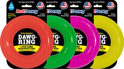 Show full view: Ruff Dawg Ring Dog Chew Toy, Green, Small slide 5 of 5