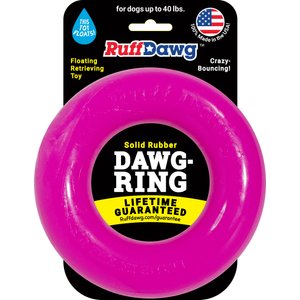 Ruff Dawg Ring Dog Chew Toy, Pink, Small