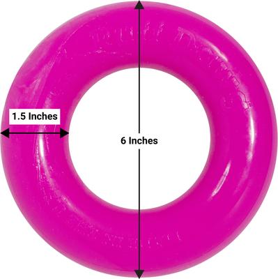 Show full view: Ruff Dawg Ring Dog Chew Toy, Pink, Small slide 3 of 4