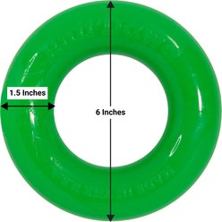 Ruff Dawg Ring Dog Chew Toy, Green, Small slide 2 of 5