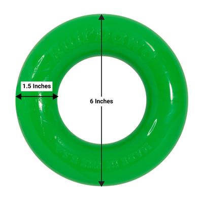 Show full view: Ruff Dawg Ring Dog Chew Toy, Green, Small slide 3 of 5