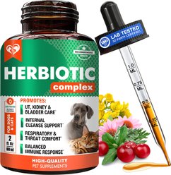 Beloved Pets Natural Herbiotic Liquid Urinary Supplement for Dogs & Cats, 60-mL bottle