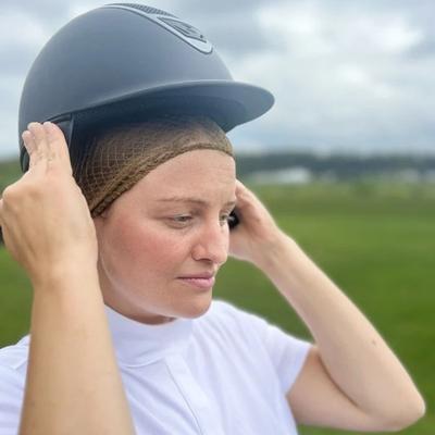 Show full view: One Knot Horse Riding Hair Net, Heavy, Dark Brown slide 3 of 4