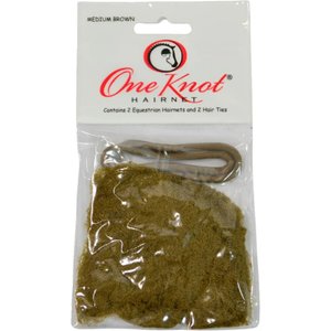 One Knot Horse Riding Hair Net, Medium, Medium Brown