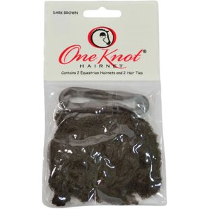 One Knot Horse Riding Hair Net, Medium, Dark Brown